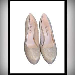 De Blossom Collection Sparkling Silver Heels